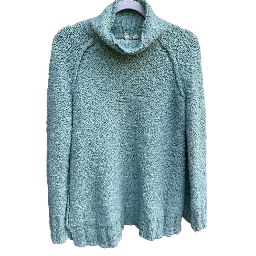 Anthropology Moth Woman's Juliet Turtleneck Sweater Sz. Small Mint Soft
